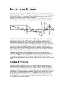 Terrestrischer Fernrohr Kepler-Fernrohr - clasa-9ab-ltg