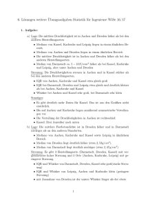6. Lösungen weitere Übungsaufgaben Statistik für Ingenieure WiSe