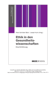 Ethik in den Gesundheits- wissenschaften