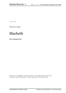 Macbeth - Theaterbörse