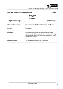 Physik - Bildungsserver Berlin