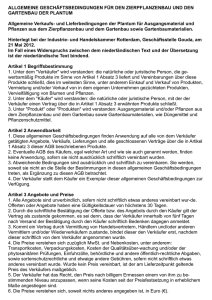 AG Deutsch - Schreurs plantenkwekerij