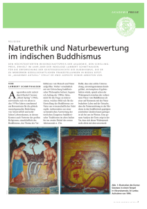 Naturethik und Naturbewertung im indischen Buddhismus