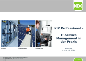 KIX Professional – IT-Service Management in der - Linux