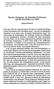 Theodor Mommsen, die deutschen Professoren und die Revolution