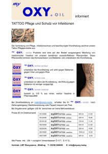 myOXY informiert zum Thema Tattoo