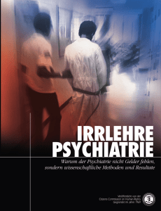 IRRLEHRE PSYCHIATRIE - Warum der Psychiatrie nicht Gelder