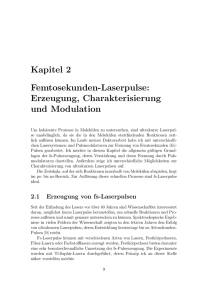 Kapitel 2 Femtosekunden-Laserpulse: Erzeugung