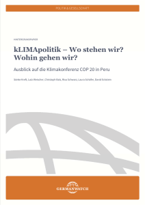 kLIMApolitik – Wo stehen wir? Wohin gehen wir? Ausblick auf die