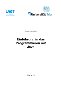 Einführung in das Programmieren mit Java