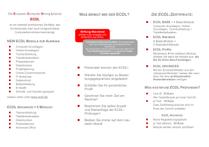 Flyer ECDL Computerführerschein 2016
