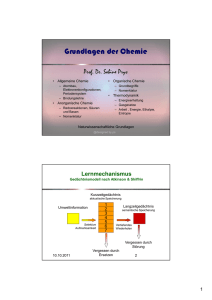 Grundlagen der Chemie