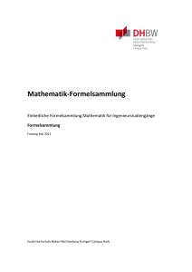 Mathematik-Formelsammlung