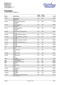 Preisliste - Bärenbach GmbH