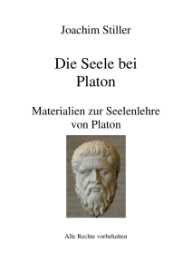 Die Seele bei Platon - von Joachim Stiller