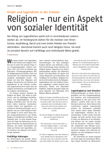 Religion - nur ein Aspekt von sozialer Identität