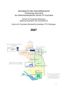 2007 - Forschung und Lehre ZfP Südwürttemberg