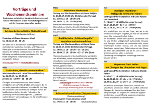 Programm Januar bis Juli 2017 - Buddhistisches Zentrum Freiburg