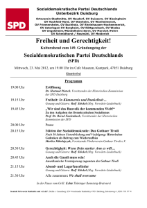 Freiheit und Gerechtigkeit - SPD Wanheimerort/Hochfeld-Süd