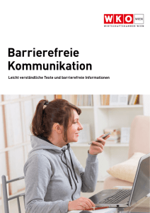 Broschüre Barrierefreie Kommunikation