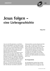 Jesus folgen - Wörnersberger Anker