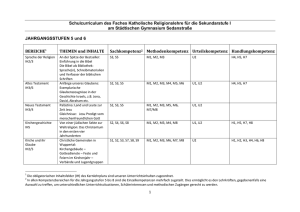 Grund unseres Glaubens - Gymnasium Sedanstrasse und