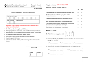 Diplomprüfung in TM II, SS 2008 - Institut für Technische und