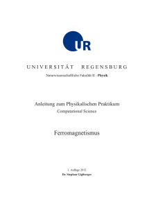 Versuch c - Uni Regensburg/Physik