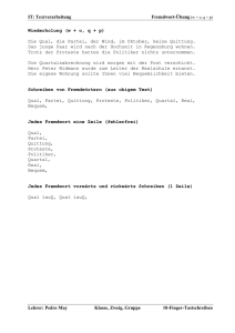 IT: Textverarbeitung Fremdwort-Übung (w + o, q - IT