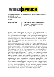 In: Widerspruch Nr. 13 Philosophie im deutschen Faschismus (1987