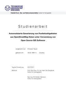 Automatisierte Generierung von Postleitzahlgebieten aus