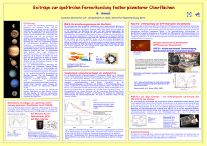 Beiträge zur spektralen Fernerkundung fester planetarer Oberflächen