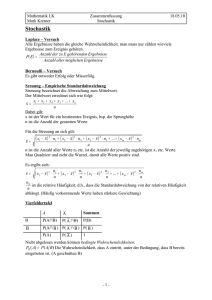 Zusammenfassung Mathe Stochastik 18.05.10