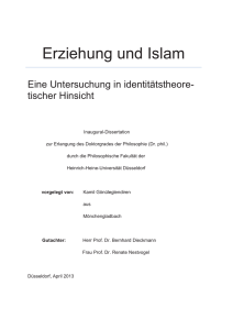 Erziehung und Islam - Universität Düsseldorf