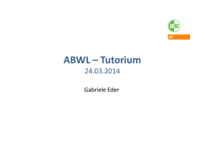 ABWL – Tutorium