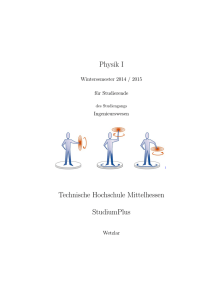 Physik I Technische Hochschule Mittelhessen StudiumPlus