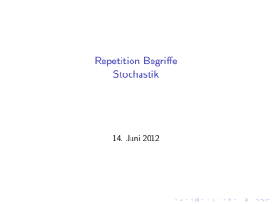 Repetition Begriffe Stochastik
