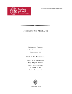 Theoretische Mechanik - Technische Universität Braunschweig