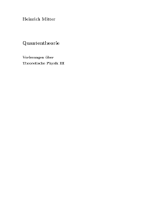 Quantentheorie