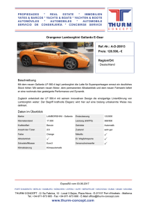 Orangener Lamborghini Gallardo E-Gear Ref.-Nr.: A-D