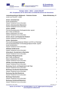 Europa: meine – deine – unsere Zukunft 59. Europäischer