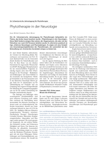 Phytotherapie in der Neurologie - Schweizerische Medizinische
