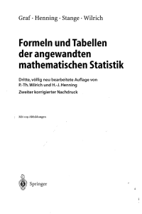 Formeln und Tabellen der angewandten mathematischen Statistik