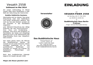 Vesak 2548 - Das Buddhistische Haus