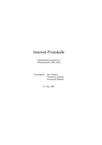 Internet-Protokolle - Technische Fakultät