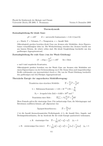 Physik für Studierende der Biologie und Chemie Universität Zürich