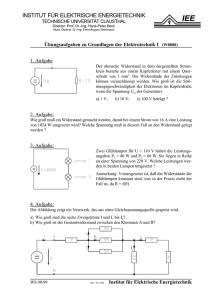 Aufgaben zu Grundlagen der Elektrotechnik Teil 1