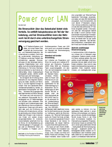 Power over LAN - Feiner Lichttechnik