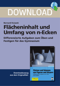 Flächeninhalt und Umfang von n-Ecken