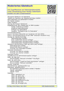 Moderiertes Gästebuch